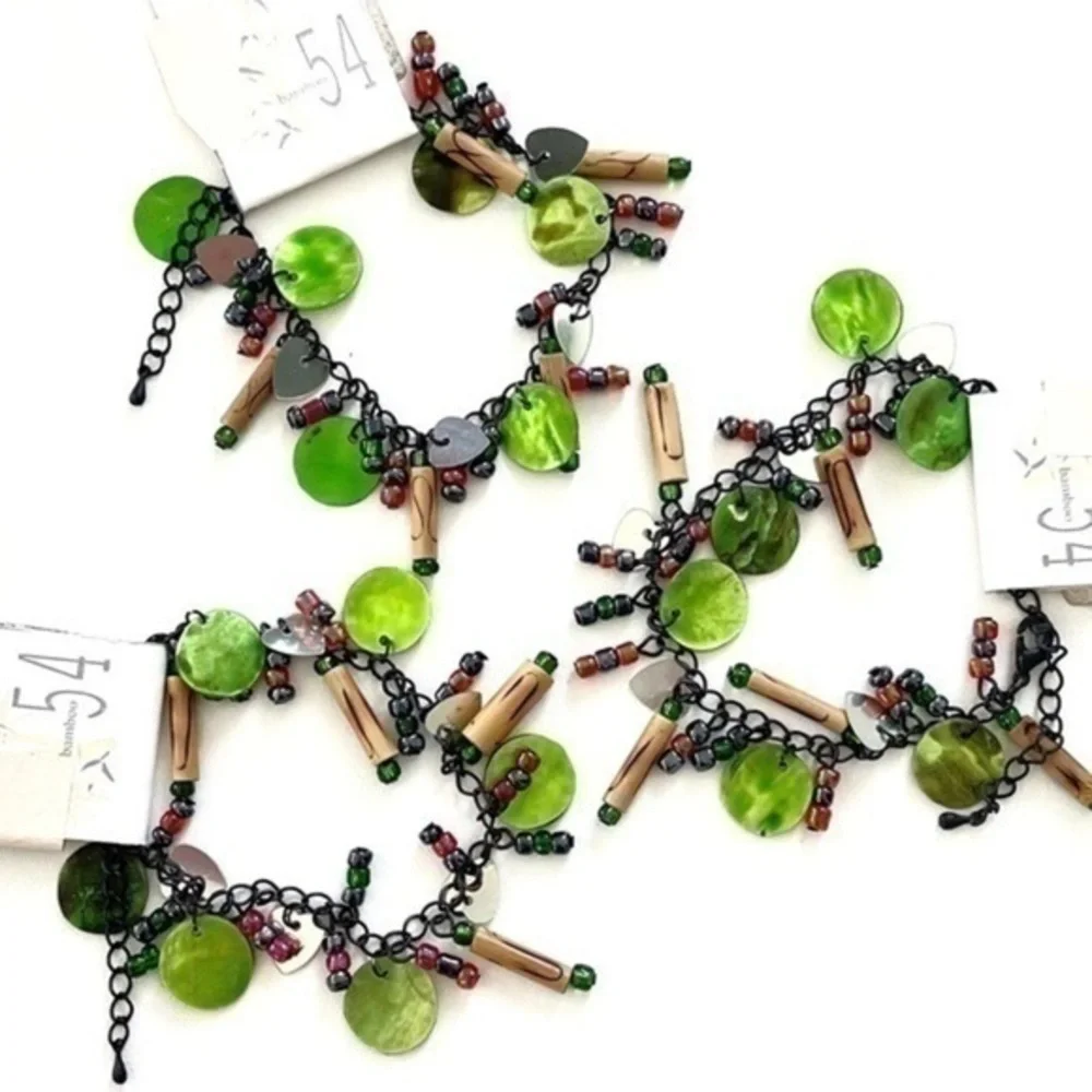 5 for $25! Authentic Bamboo Capiz Shell Bracelet!!
